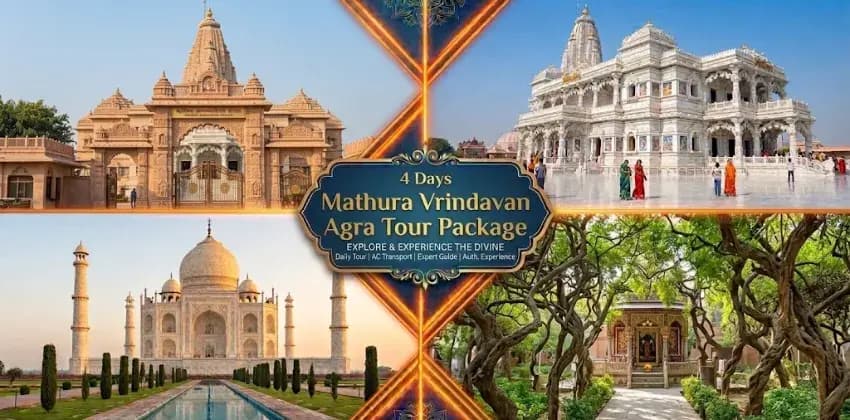 4 Days Mathura Vrindavan Agra Tour Package