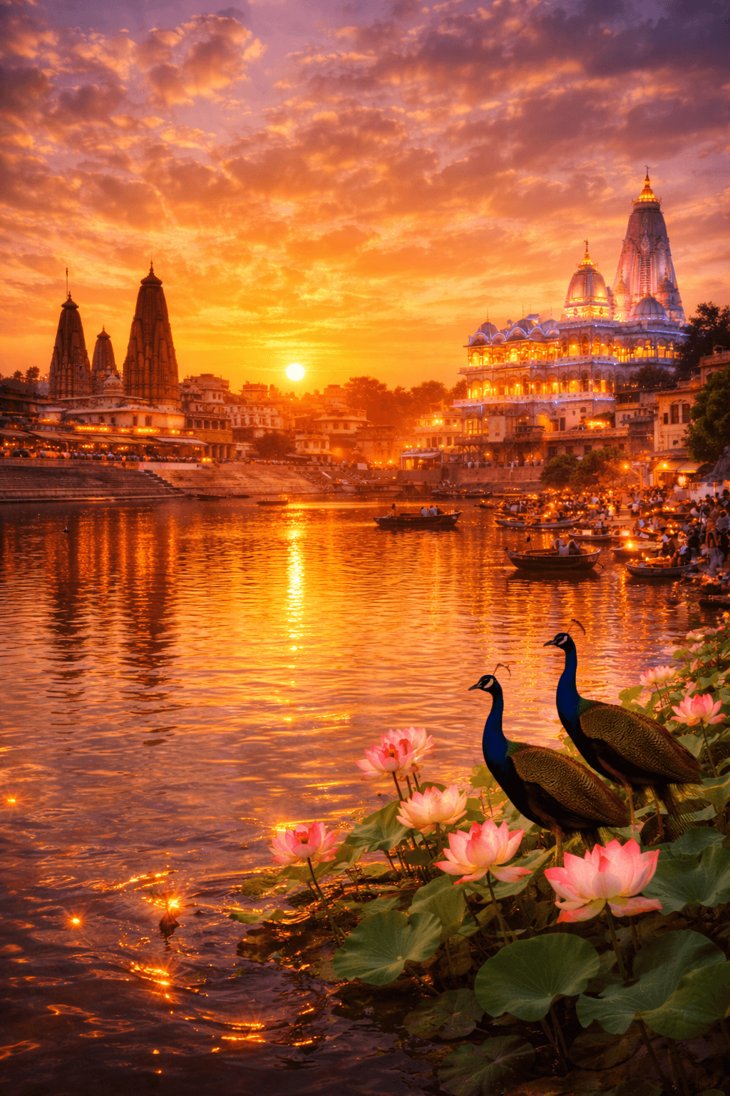 Mathura Vrindavan Temple View