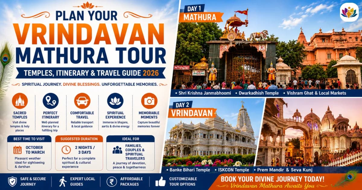Plan Your Vrindavan Mathura Tour: Temples, Itinerary & Travel Guide 2026