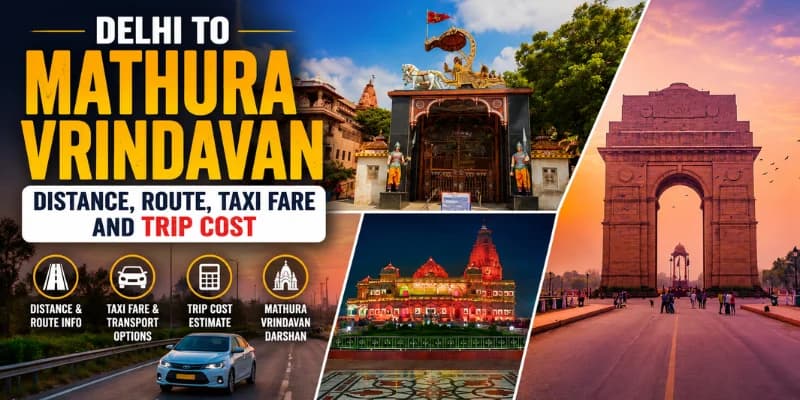 Delhi to Mathura Vrindavan