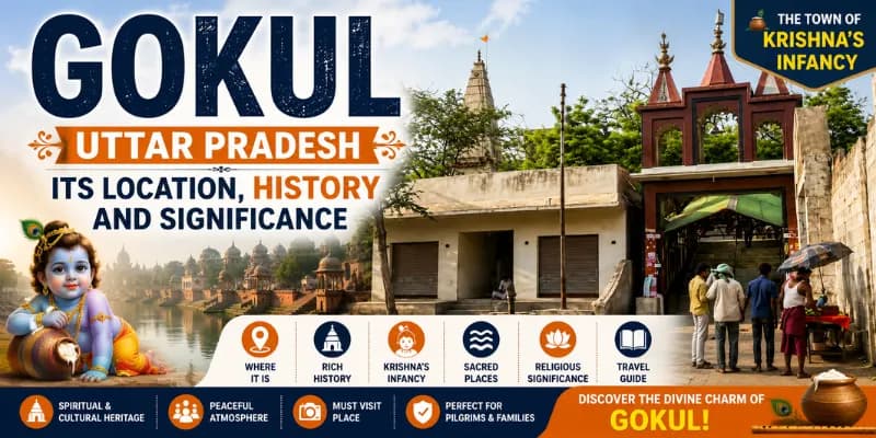 Gokul, Uttar Pradesh: The Town of Krishna's Infancy, Its Location, History and Significance