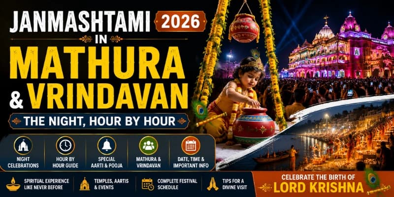 Janmashtami 2026 in Mathura and Vrindavan: The Night, Hour by Hour