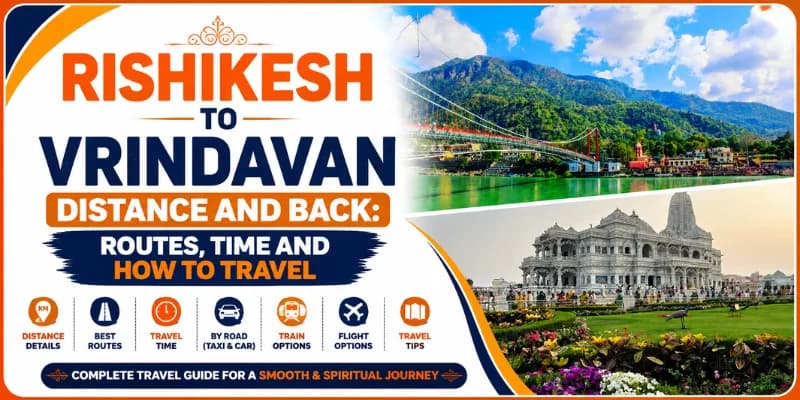 Rishikesh to Vrindavan Distance and Back: Routes, Time and How to Travel