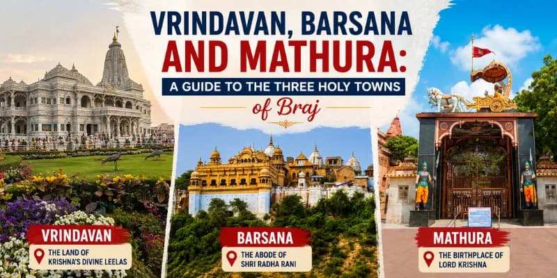 Vrindavan, Barsana and Mathura: A Guide to the Three Holy Towns of Braj