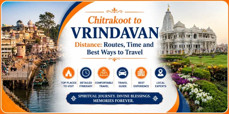 Chitrakoot to Vrindavan Distance