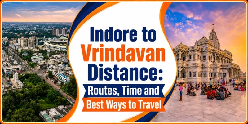 Indore to Vrindavan Distance
