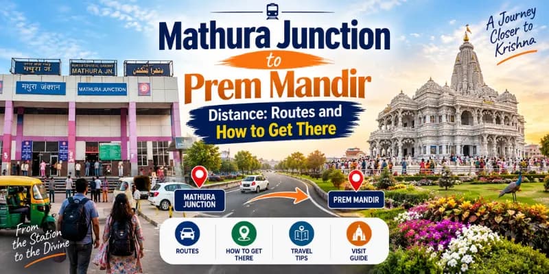 Mathura Junction to Prem Mandir Distance: Routes and How to Get There