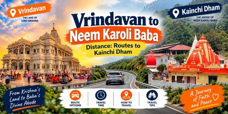 Vrindavan to Neem Karoli Baba Distance: Routes to Kainchi Dham
