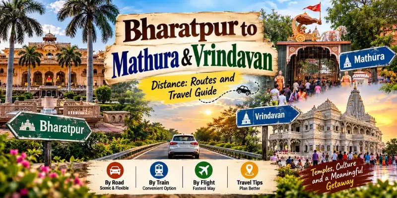 Bharatpur to Mathura and Vrindavan Distance: Routes and Travel