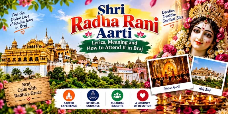 Shri Radha Rani Aarti: Lyrics, Meaning and How to Attend It in Braj