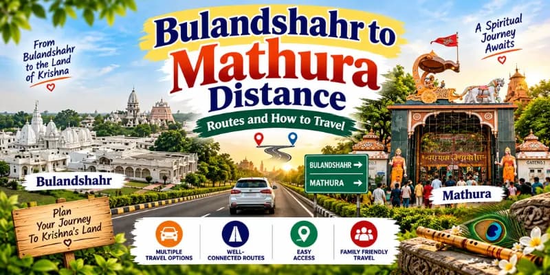 Bulandshahr to Mathura Distance: Routes and How to Travel