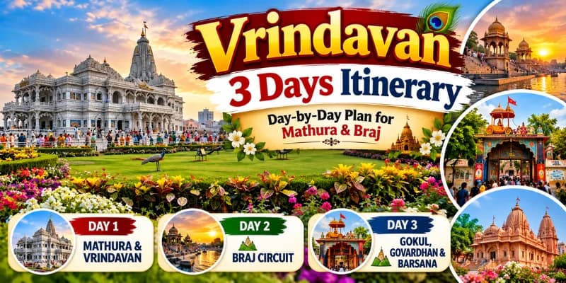Vrindavan 3 Days Itinerary: Day-by-Day Plan for Mathura & Braj