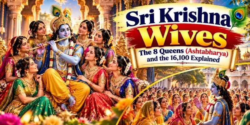 Sri Krishna Wives: The 8 Queens (Ashtabharya) and the 16,100 Explained