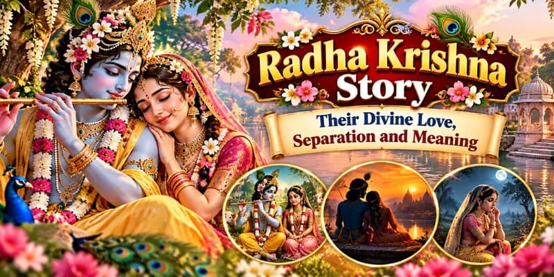 Radha Krishna Story: Their Divine Love, Separation and Meaning