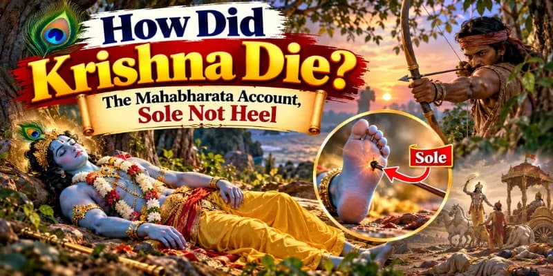 How Did Krishna Die? The Mahabharata Account, Sole Not Heel