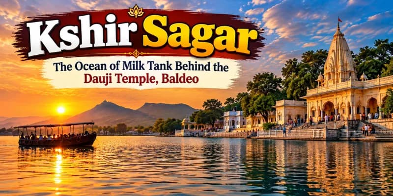 Kshir Sagar: The Ocean of Milk Tank Behind the Dauji Temple, Baldeo