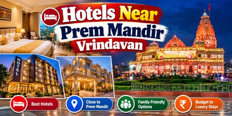 Hotels Near Prem Mandir Vrindavan