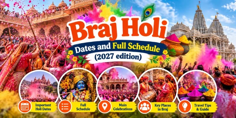 Braj Holi Dates and Full Schedule (2027 Edition)