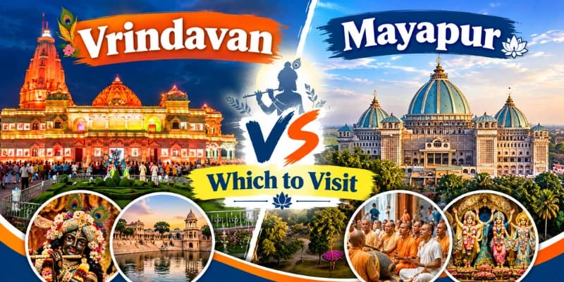 Vrindavan vs Mayapur: Which to Visit