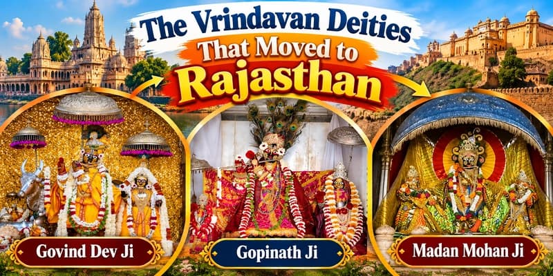 The Vrindavan Deities That Moved to Rajasthan: Govind Dev Ji, Gopinath Ji and Madan Mohan Ji