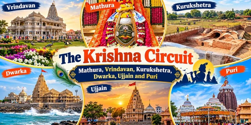 The Krishna Circuit: Mathura, Vrindavan, Kurukshetra, Dwarka, Ujjain and Puri