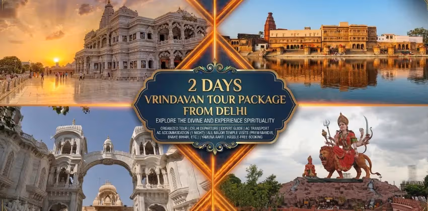 2 Days Vrindavan Tour Package from Delhi