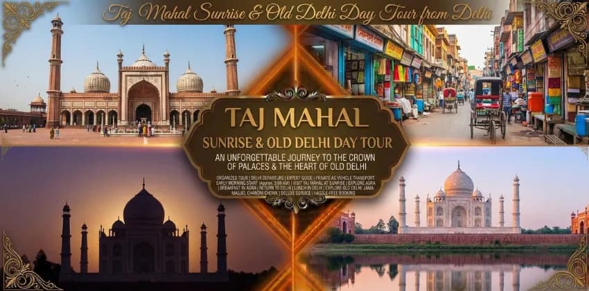 Taj Mahal Sunrise & Old Delhi Day Tour from Delhi