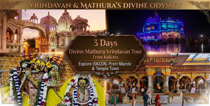 3 Days Mathura Vrindavan Tour Package from Kolkata